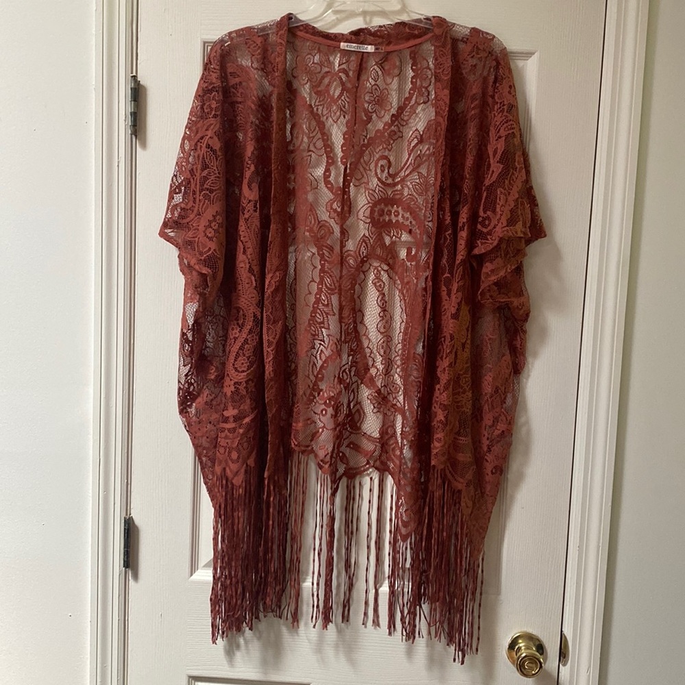 Large lace kimono